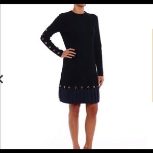 Tory Burch Shiloh Pleated bottom knit dress
